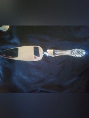 Waterford Crystal Double Swan Heart Cake Server Stainless Steel
